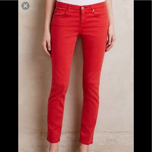 AG reddish  Stevie slim straight jeans 25 - Picture 1 of 8